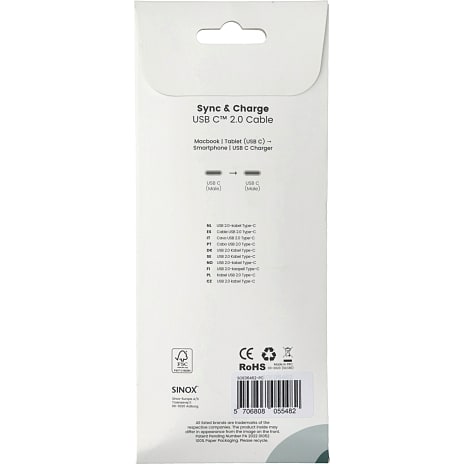 Sinox USB-A til USB-C opladerkabel