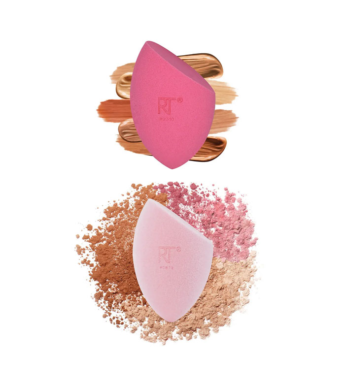Real Techniques - *Love IRL* - Conjunto de esponjas aplicadoras para líquidos e pós