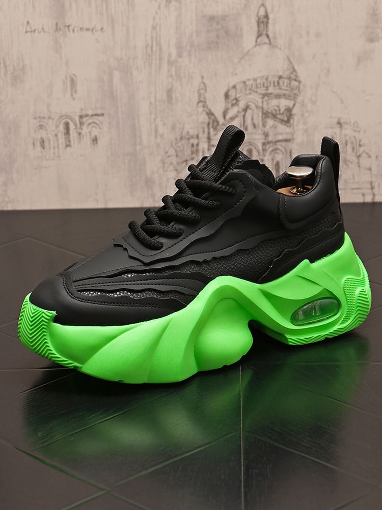 Mr Ozera - Platform Two Tone veterschoenen