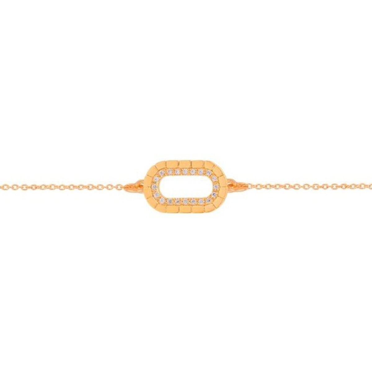 Bracelet Saunier plaqué or oxydes Luth