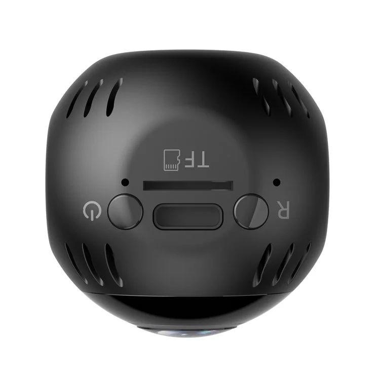 Mini WiFi IP Kamera FullHD 1080p Infrarot LED's Nachtsichtfunktion mit Akku (800mAh) / MicroSD Kartenslot   Halterung iOS/Android - Schwarz