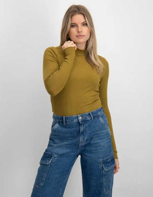 Harper & Yve T-shirt Yenn met col FW23P502