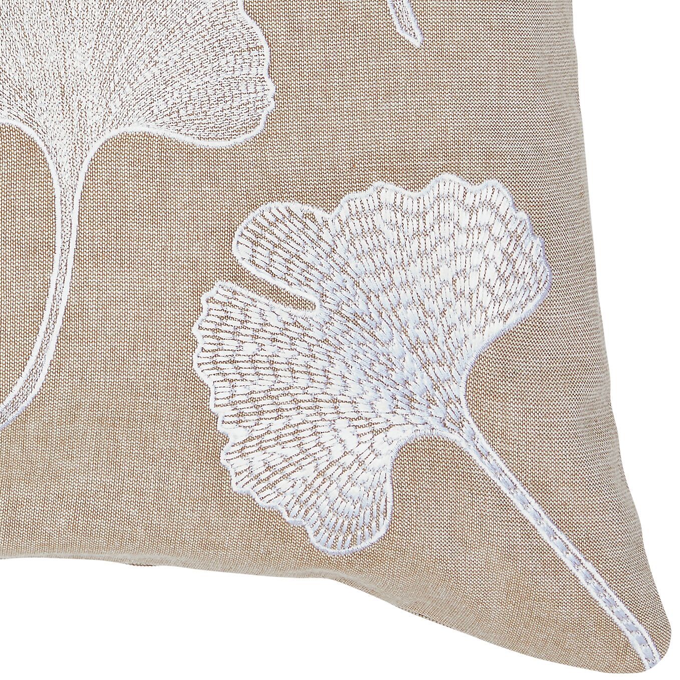 HERMINDA Zierkissenhülle - Taupe / B: 40.0 cm x H: 40.0 cm