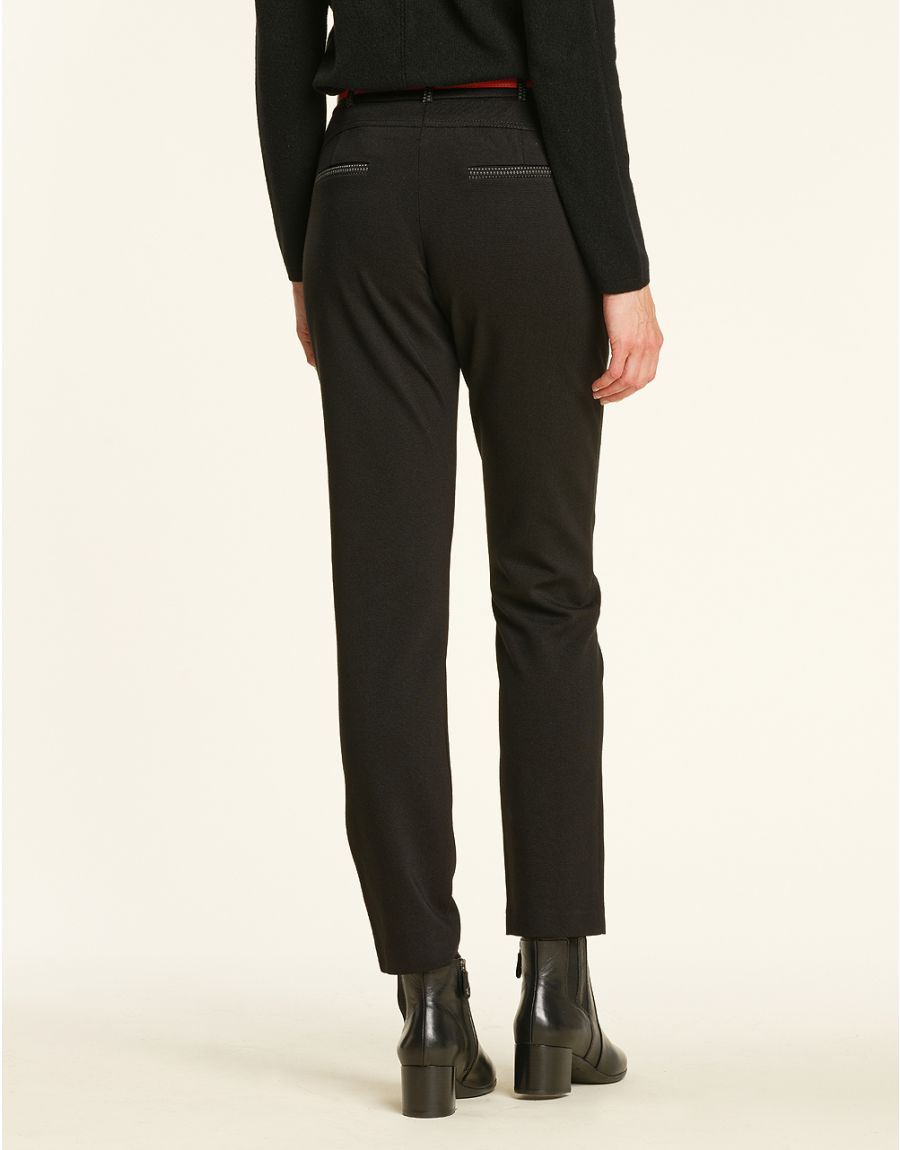 Pantalon 7/8 noir slim