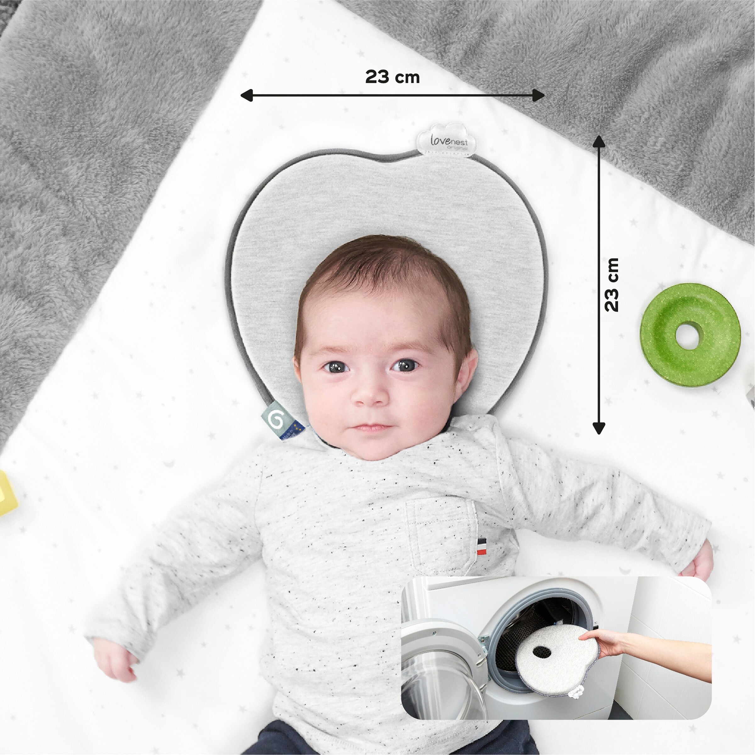 Babymoov Kopfkissen Lovenest Original Smokey