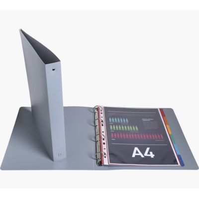 Exacompta Ellipse - Classeur 4 anneaux - Dos de 30 mm - A4 - Pour 275 feuilles - Disponible en différents coloris