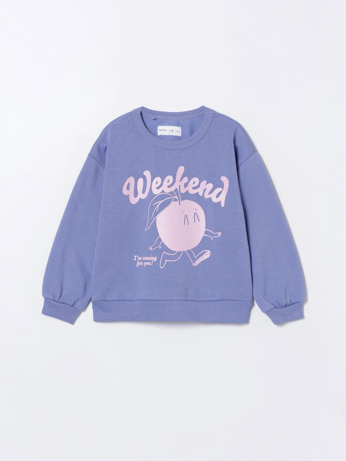 Moletom estampado - Roxo