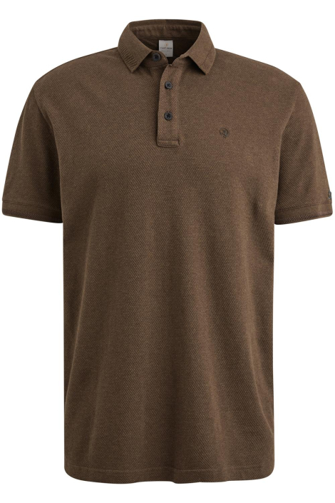Cast Iron bruine heren polo