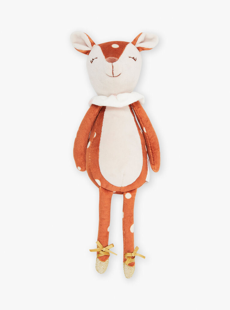 Doudou de naissance Biche grège et roux