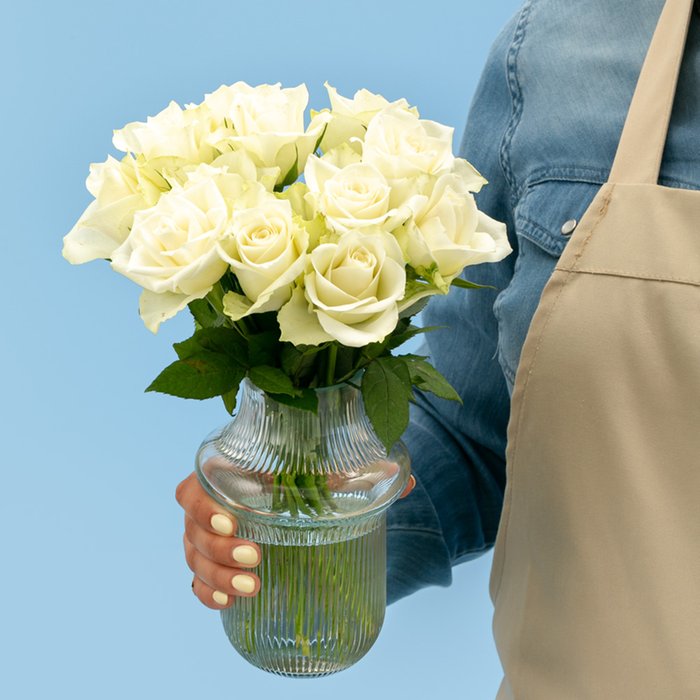 Brievenbusbloemen | Rozen | Wit