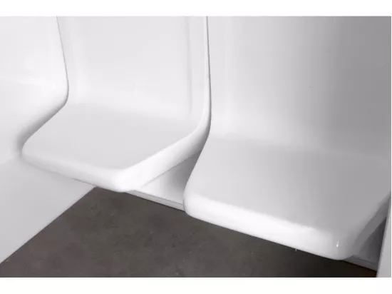 Hammam droit ILIADE 4 places avec sièges ergonomiques, panneau de contrôle extérieur et sonde de température - L190 x l 130 x H225 cm