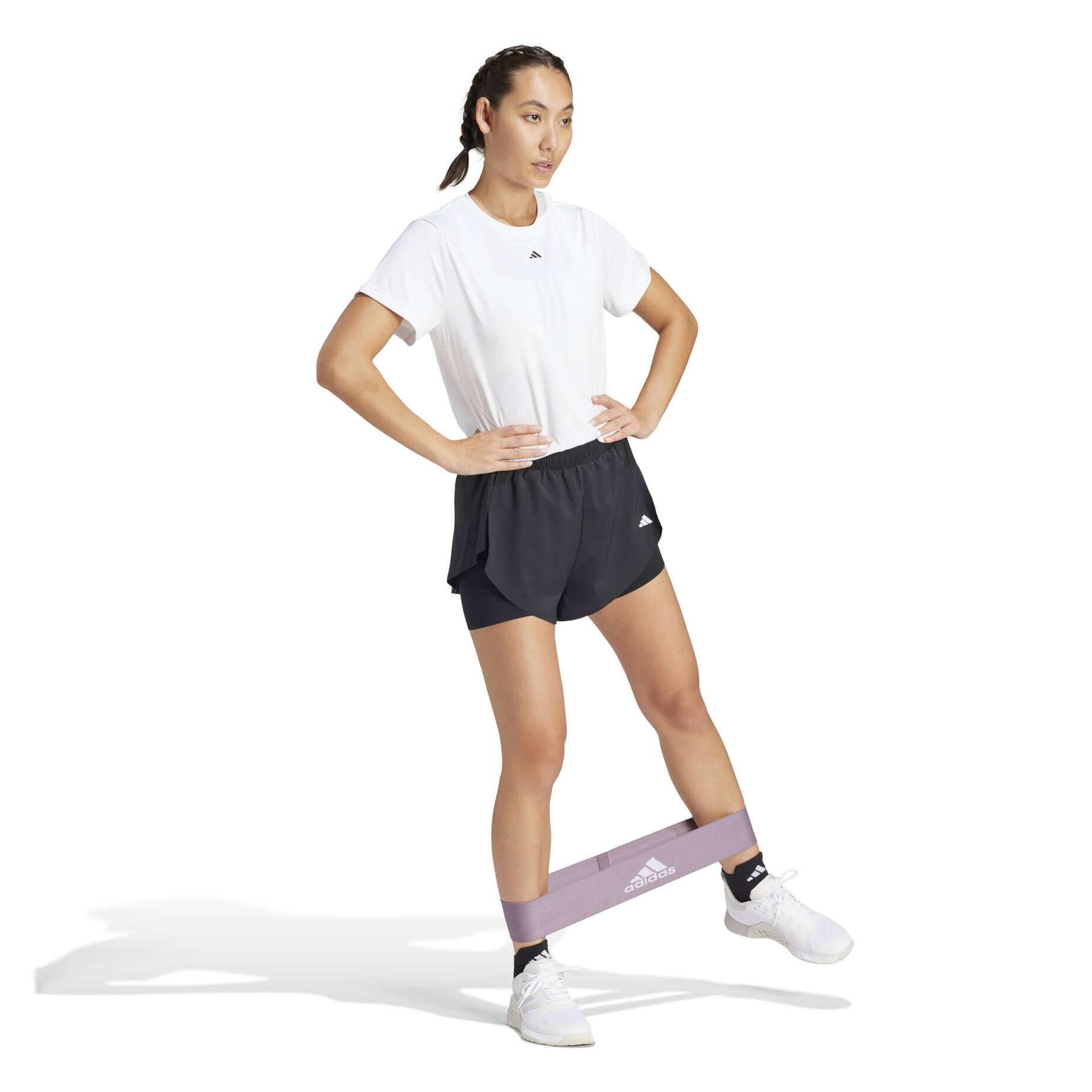 adidas Performance| Damen Trainingsshort  WATER-REPELLENT DESIGNED FOR TRAINING 2IN1SH