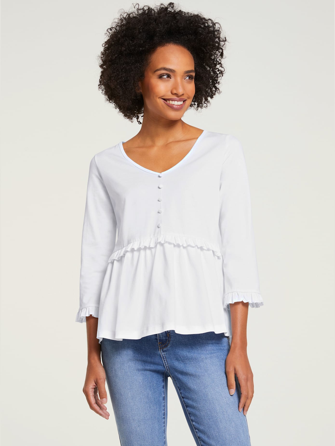 Shirt look romantique