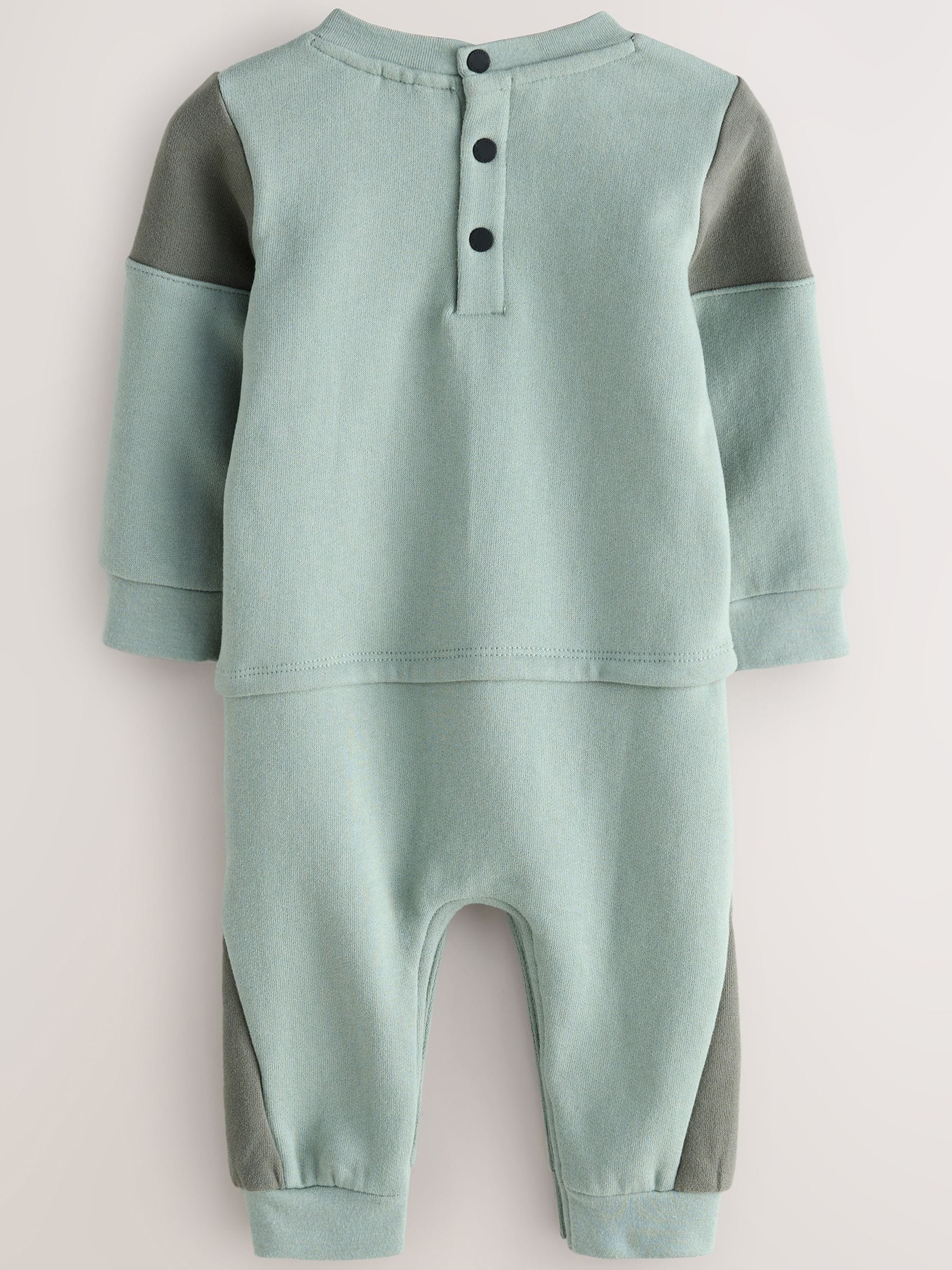Baker by Ted Baker Baker by Ted Baker Green Panel Romper