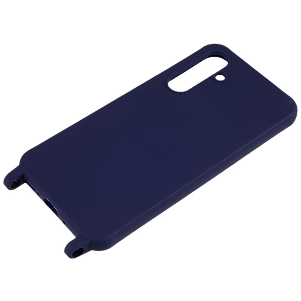 Samsung Galaxy A55 Necklace Gummi Case Hülle   Handykette (150cm) - Dunkelblau