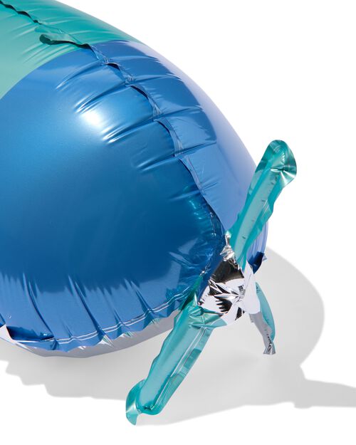 ballon aluminium 3D avion bleu