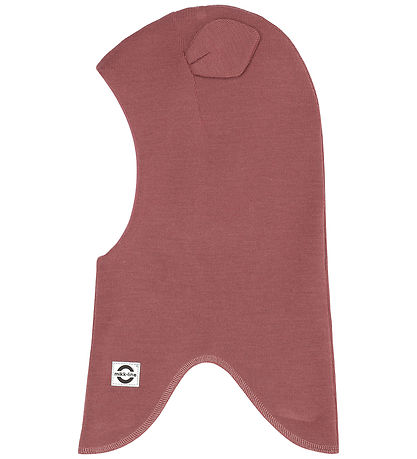 Mikk-Line Elefanthue m. ?rer - Uld/Akryl - 2-lags - Rose Brown