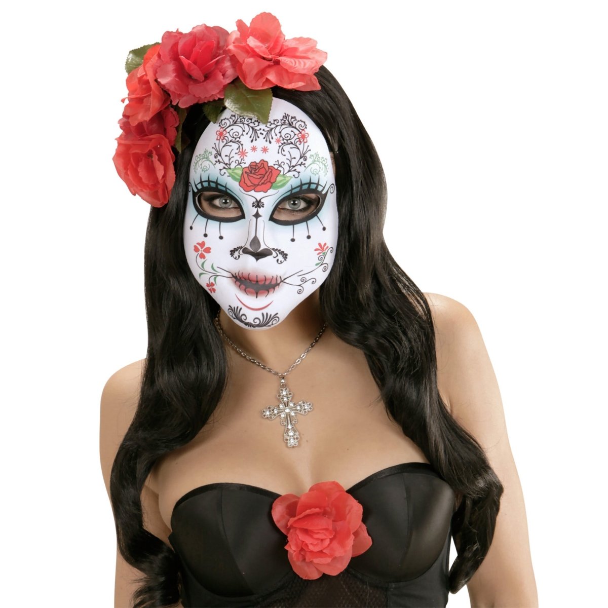 Dia De Los Muertos Masker Gekleurd