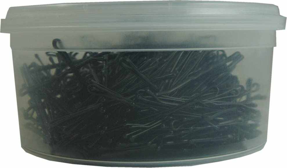Sibel Wavy Hairpins Black 50 mm - 330 stk.