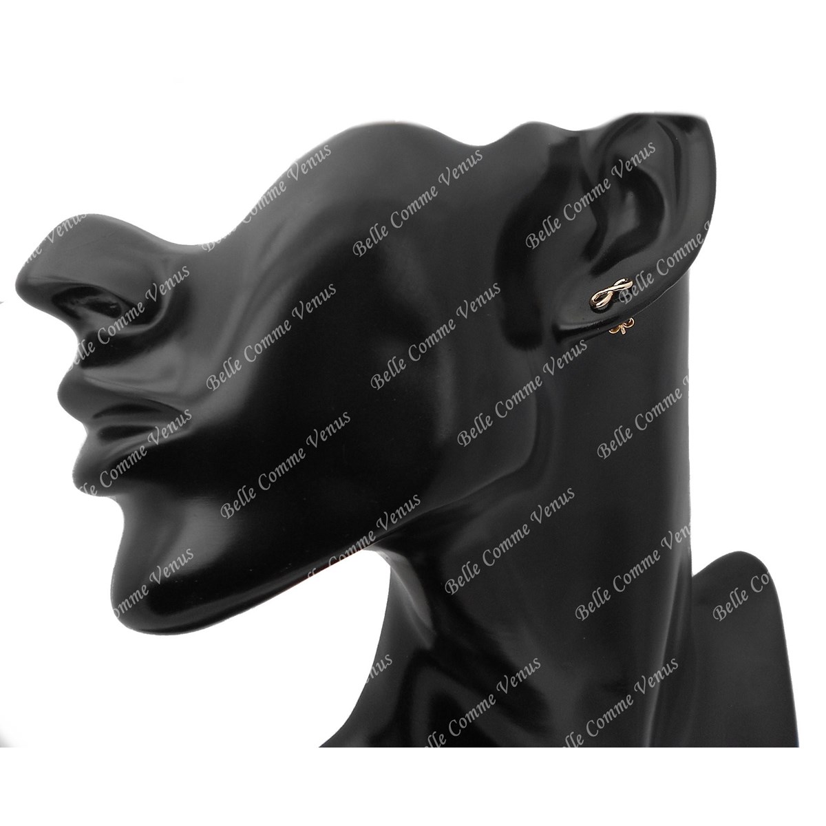 Boucles d'oreilles infini Plaqué OR 750 3 microns
