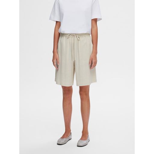 Selected Femme Viva Shorts, Sandshell, 40