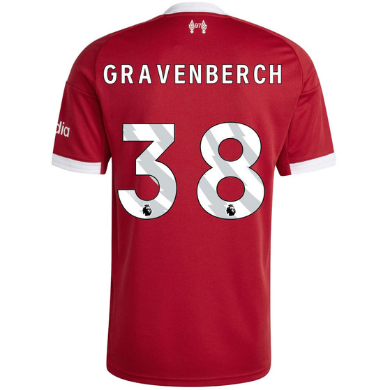 adidas Liverpool Thuis Shirt Gravenberch 38