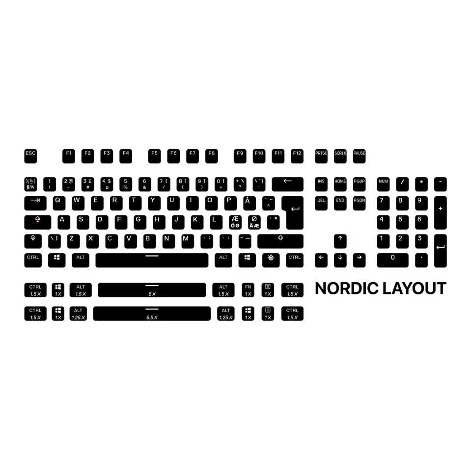Steelseries - PrismCAPS - Nordic Key Layout