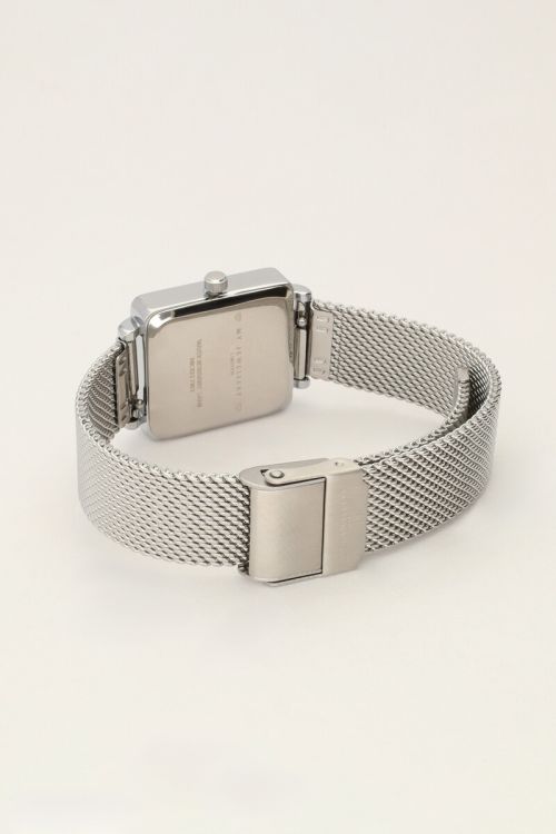 Horloge witte vierkante wijzerplaat