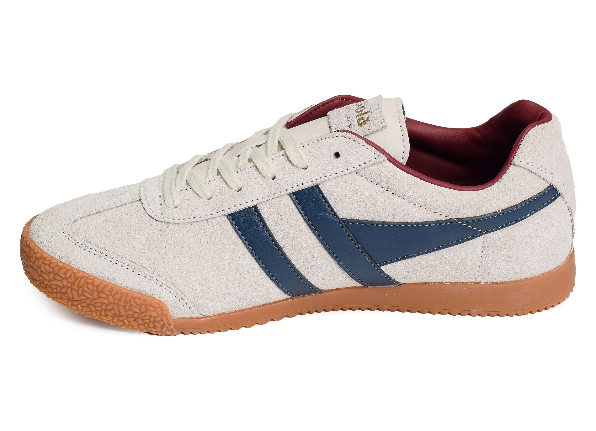 Harrier suede trainers blanc marine
