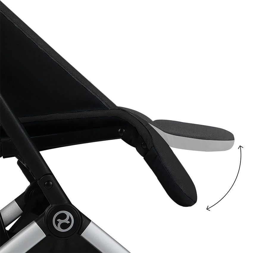 Poussette ultra-compacte Orfeo moon black - Ecru