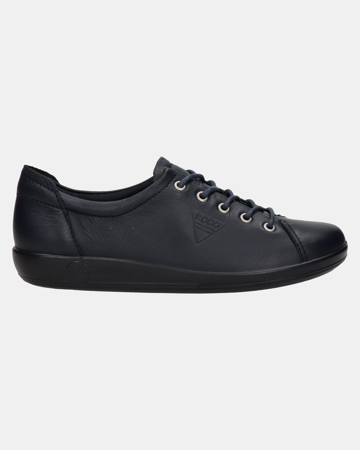 Ecco Soft 2.0 Veterschoenen  - blauw