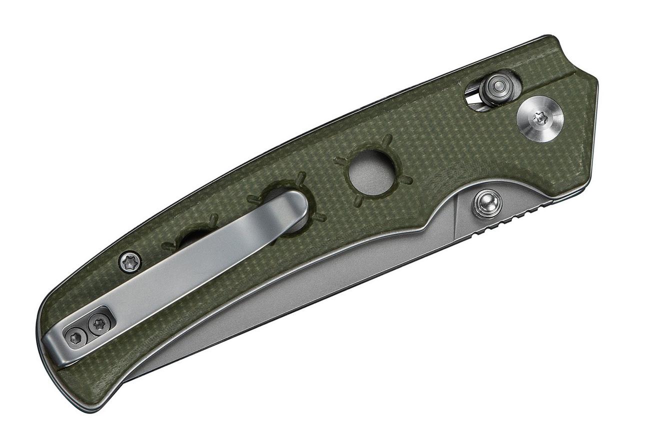 Civivi Noctis C24020C-3 Stonewashed Nitro-V, Olive Canvas Micarta, zakmes