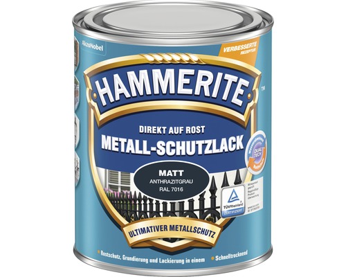 HAMMERITE metaalbeschermlak mat antracietgrijs 250 ml