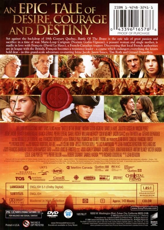 New France - Battle Of The Brave - DVD