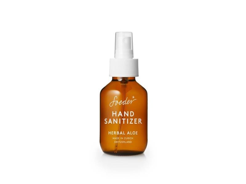Soeder Desinfektionsmittel Natural Herbal Aloe 100 ml Natürliches Desinfektionsmittel für die Hände in Glasflasche