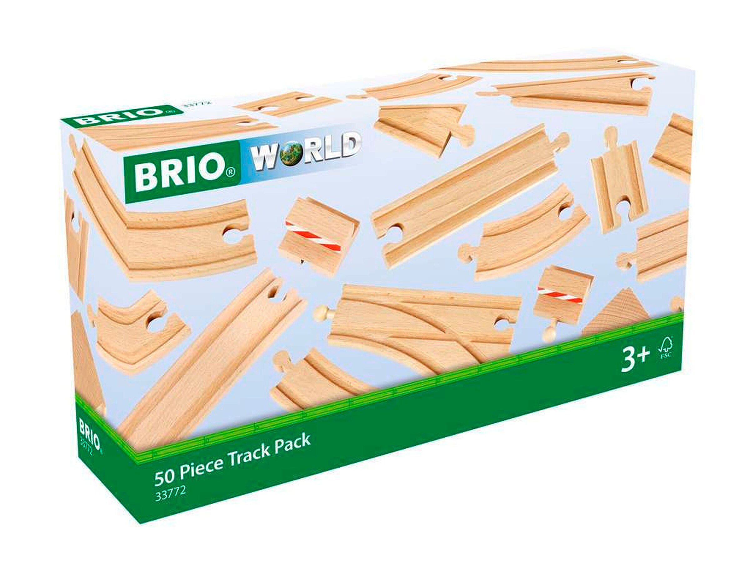 BRIO Großes Schienensortiment, 50 Teile