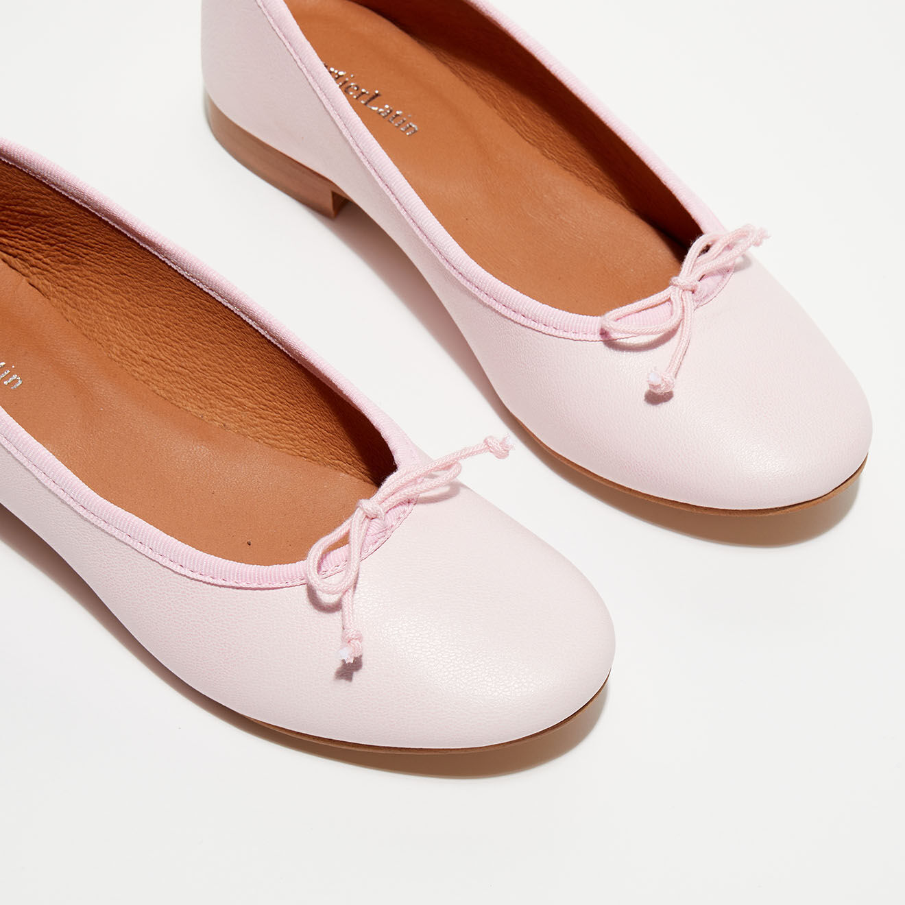 Quartier Latin Ballerines en Cuir Jeanne roses