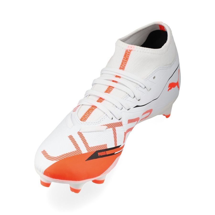 PUMA Ultra 5 Play   FG/AG Unlimited - Blanc/Noir/Glowing Red
