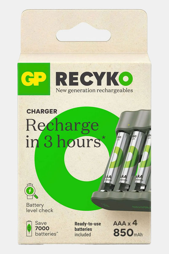 GP Batteries GP Batteries USB batterijlader GP B441 4 x RECYKO AAA 850 mAh
