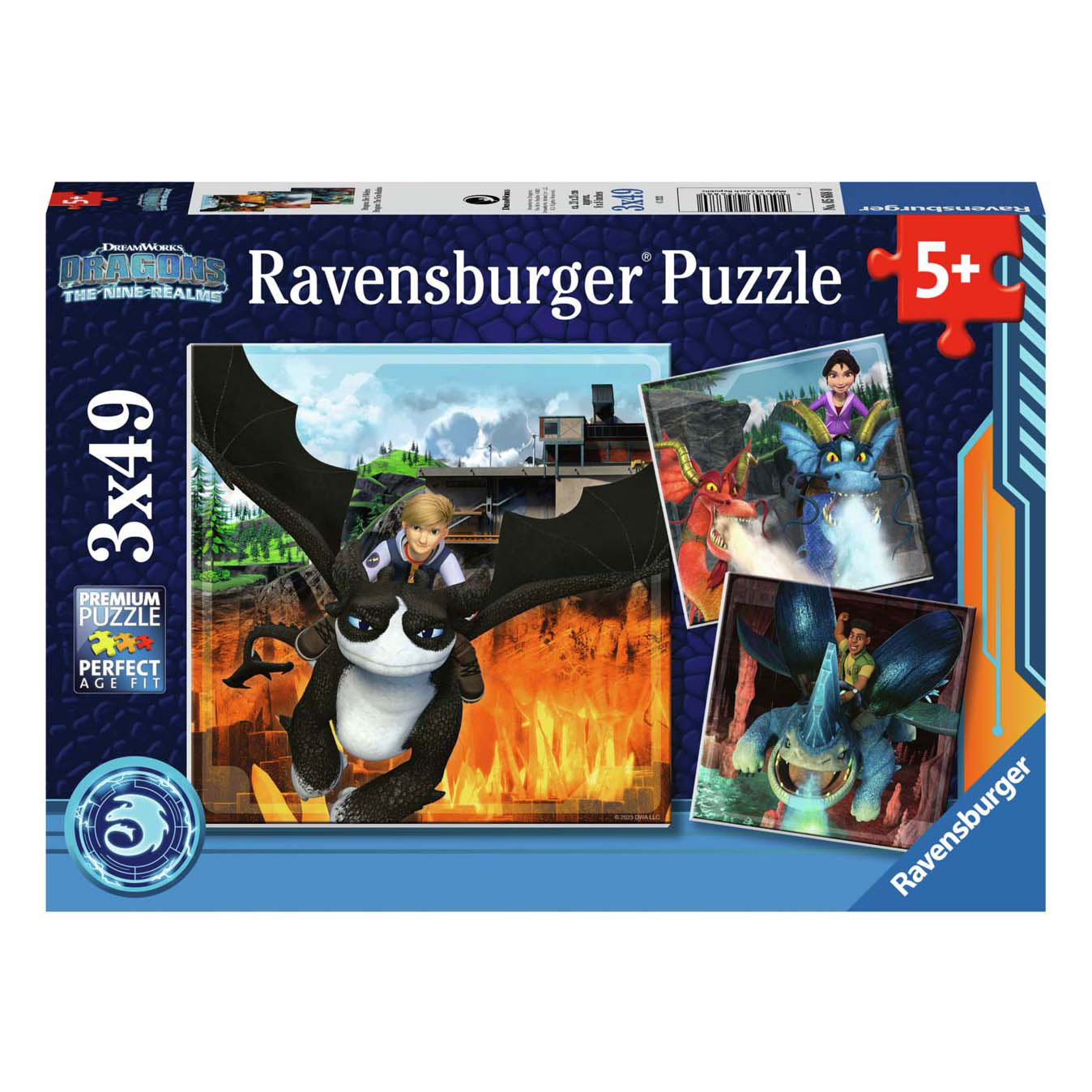 Dragons The Nine Realms Legpuzzel, 3x49st.