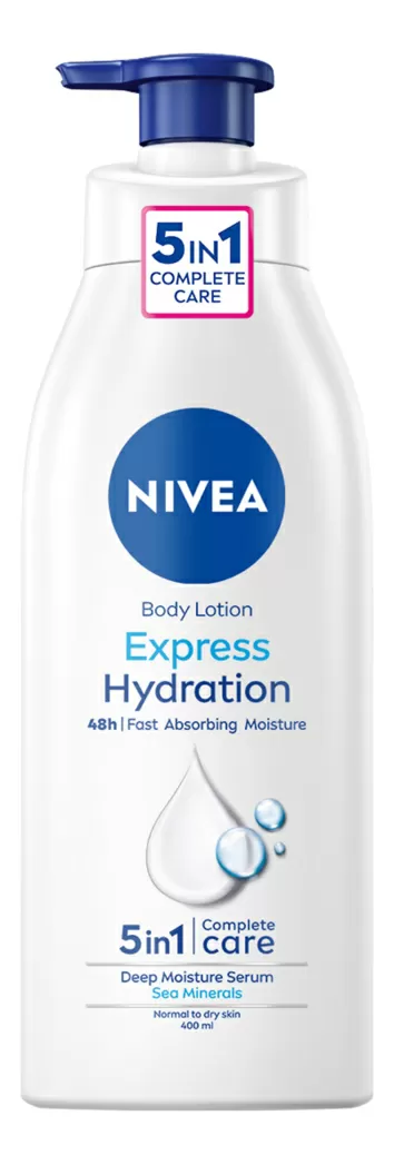 Nivea Express Hydration Body Lotion Pump - 400 ml.