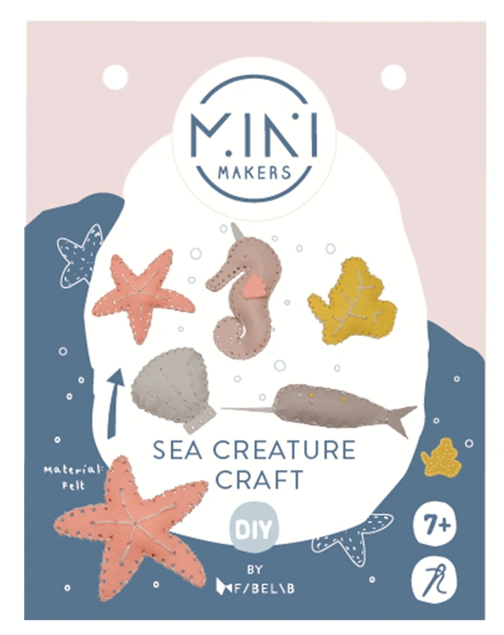 Näh-Bastelset SEA CREATURE 5-teilig