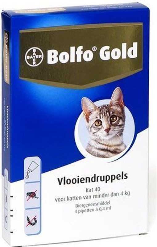 Bolfo Gold Kat Vlooiendruppels - 40 2 PIPET