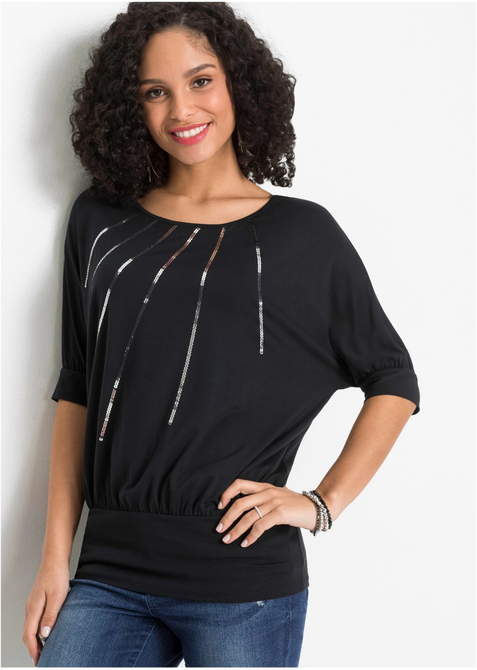 T-shirt manches chauve-souris