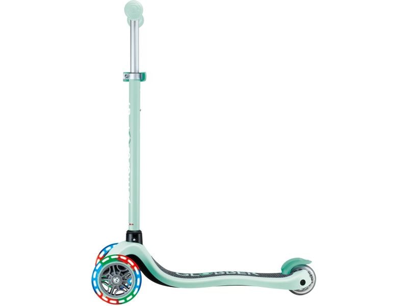 GLOBBER Scooter Primo Lights Mint 3-Rad-Roller mit Beleuchtung für Kinder