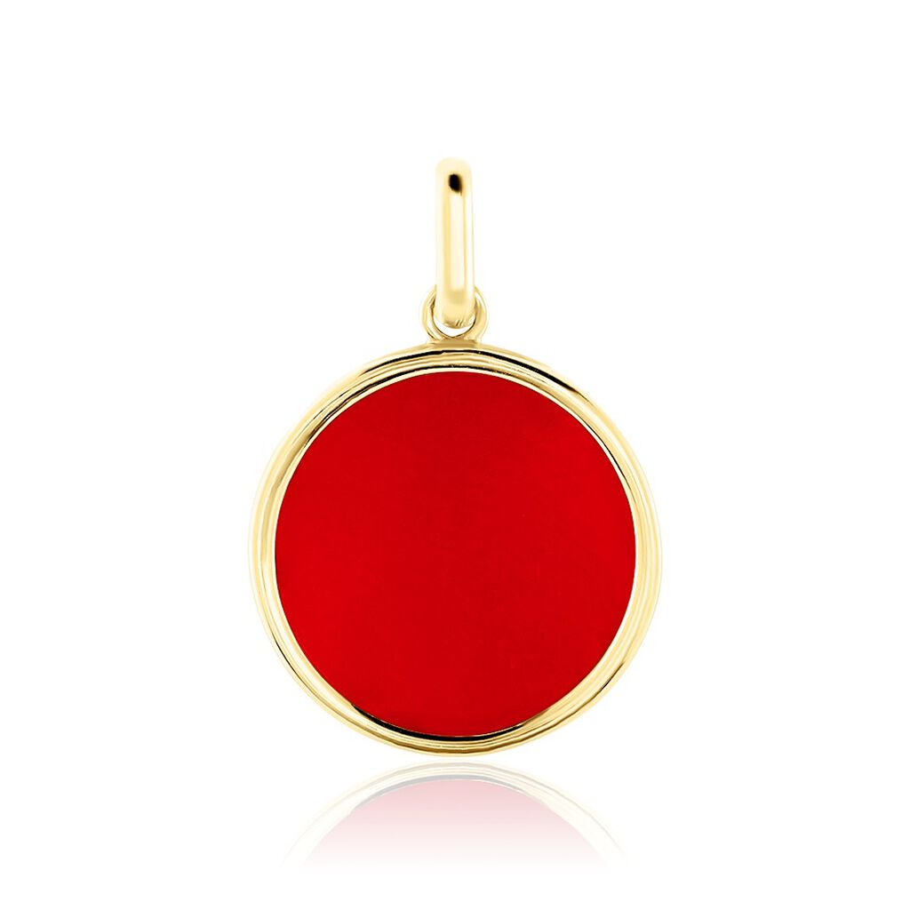 Pendentif Ultane Or Jaune Corail
