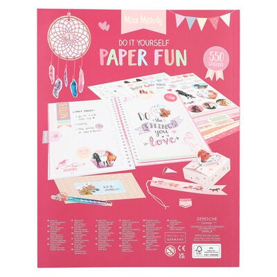 Miss Melody Hobbybok DIY Paper Fun