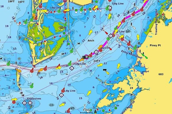 Carte marine Navionics Vision  Benelux et Allemagne Ouest