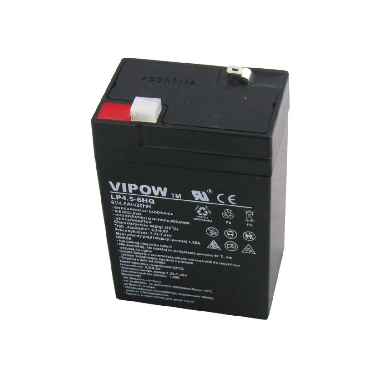 Batterie au gel 6V 4.5Ah HQ Vipow
