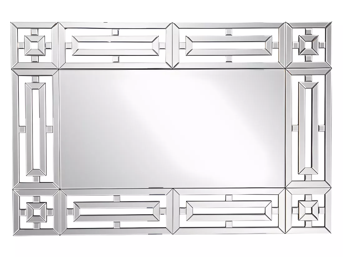 Miroir mural en inox - L. 120 x H. 80 cm- LOAYE